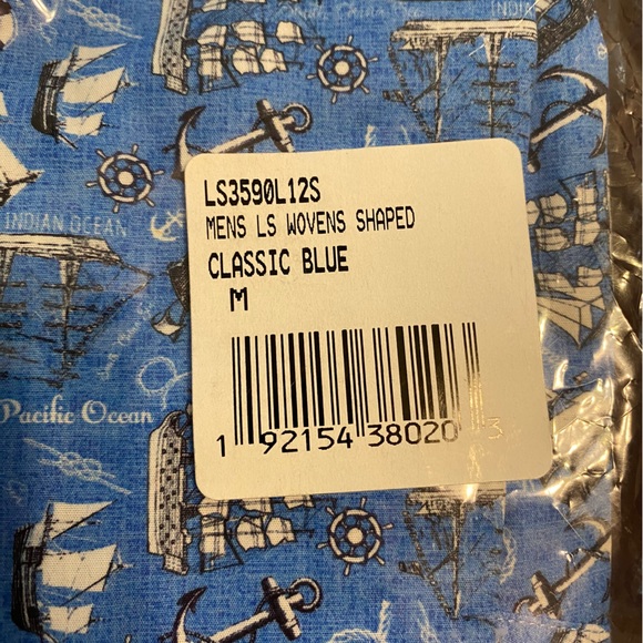 Bugatchi Shaped Fit Nautical Button Down Shirt - Picture 4 of 7